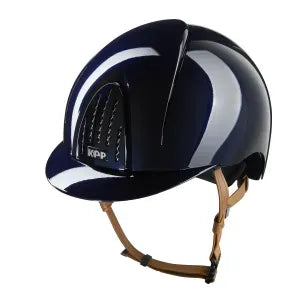 Casco equitazione Smart Nova / Polish Blu / Cinturino Beige