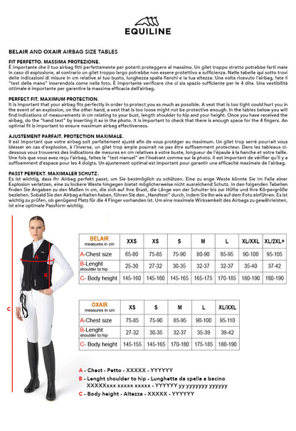 Gilet Airbag Unisex Equiline Belair
