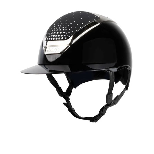 KASK STAR LADY PURE SHINE SWAROVSKI PASSAGE VISIERA POLO CASCO EQUITAZIONE